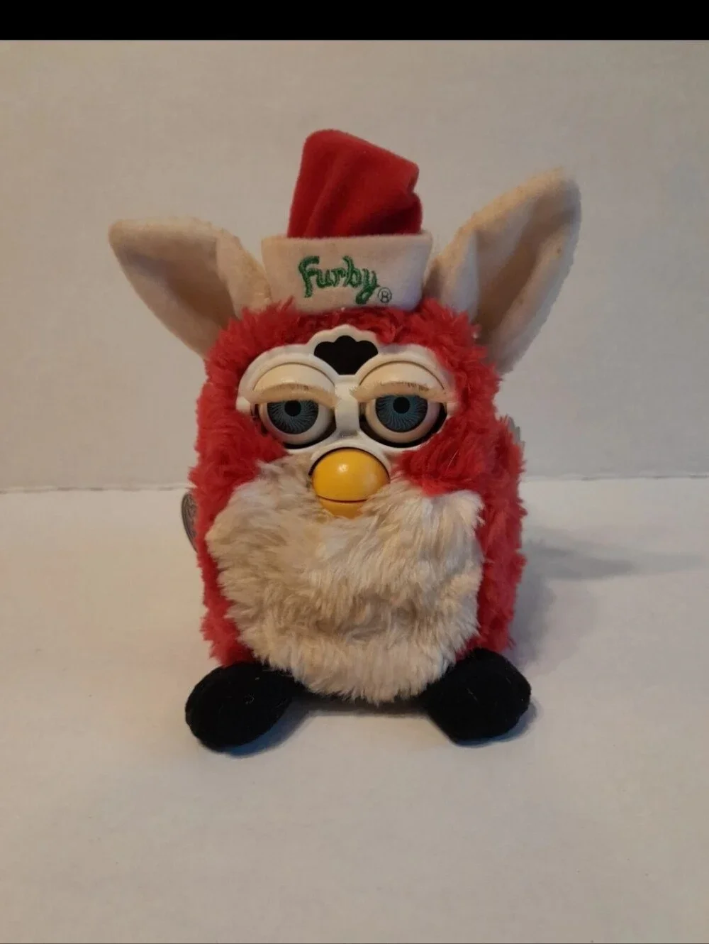 Red and Cream Plush Electronic Toy Furby.